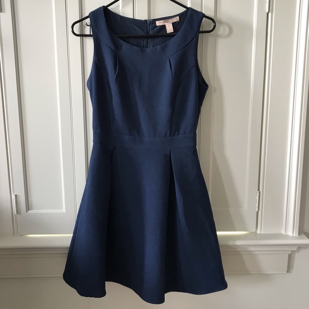 Forever 21 Navy Fit & Flare Dress